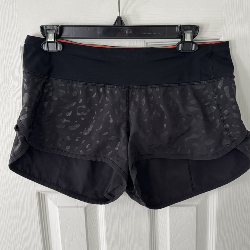 Lululemon Black Speed Up Shorts 2.5”
